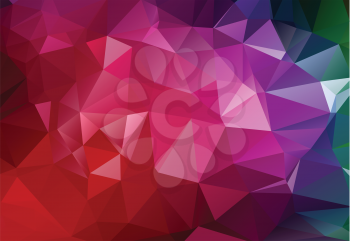 Vector Geometrical polygon abstract purple background. Vector illustration