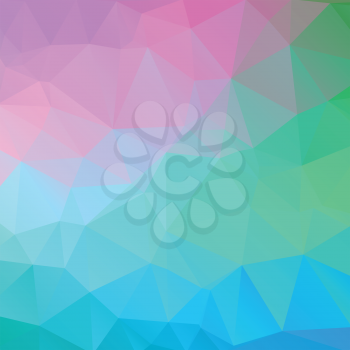 Shades of fresh spring abstract polygonal geometric background -- low poly. Vector illustration