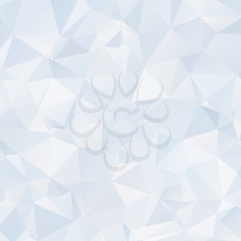 Abstract light polygonal vector background. Ice winter backgroung