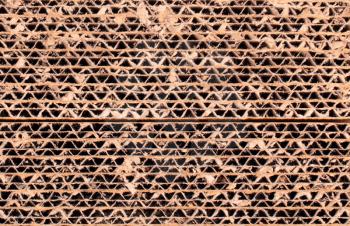 Brown corrugated cardboard for background