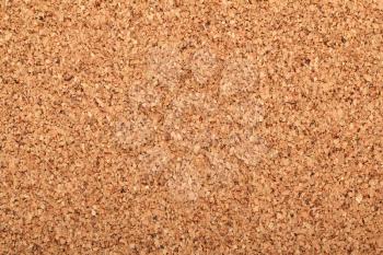 Close up view of cork board texture