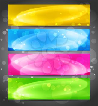 Colorful light vector banner. EPS 10