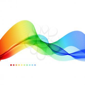 Abstract colorful background. Spectrum wave. Vector illustration