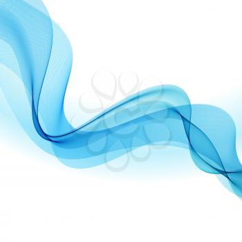Vector illustration Abstract colorful background with blue smoke wave
