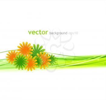 Beautiful vector flowers