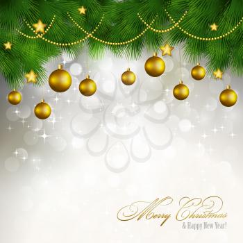 Vector Merry Christmas greeting card. EPS 10