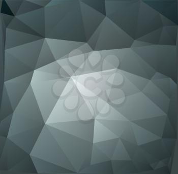 Abstract geometric vector background. Black triangles low poly
