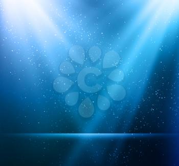 Vector  illustration Abstract magic blue light background