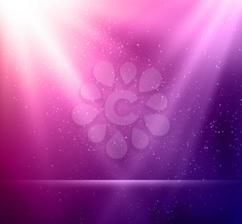 Vector  illustration Abstract magic violet light background