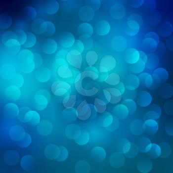 Vector  illustration Abstract Christmas blue light background