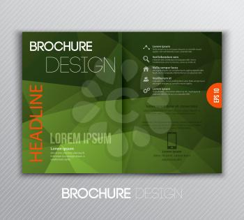 Vector illustration Abstract template brochure design with geometric background