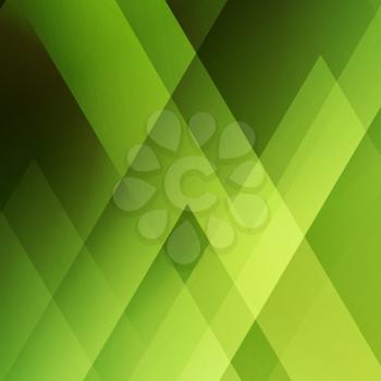 Abstract light background. Green triangle pattern. Green triangular background