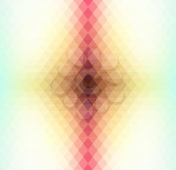 Retro pattern of geometric shapes. Colorful mosaic banner. Geometric Retro triangle background