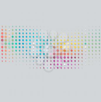 Vector color halftone dots. Abstract background. Halftone design