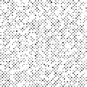  Vector retro seamless background with black dots