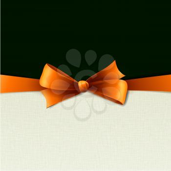 Red gift bows with ribbons. Vector illustration. EPS 10