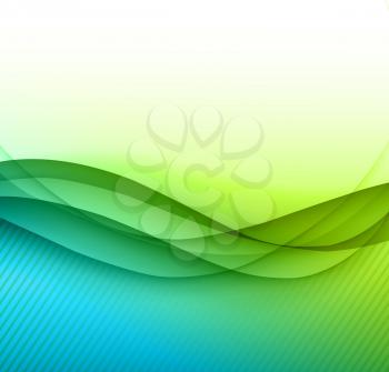Abstract colorful green amd blue vector background