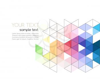 Abstract background color triangle. Vector illustration. EPS10