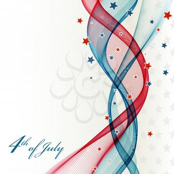 American Independence Day  Patriotic background. Vector illustration