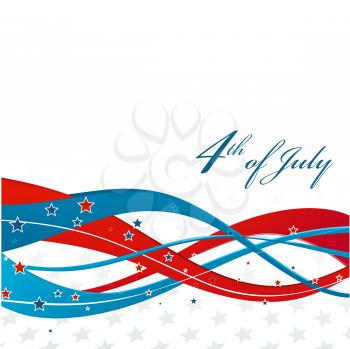 American Independence Day  Patriotic background. Vector illustration