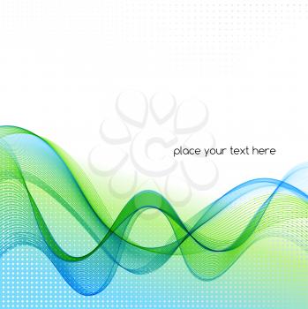 Vector smoke wave abstract background