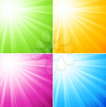 Vector illustration abstract sunny light background. EPS 10