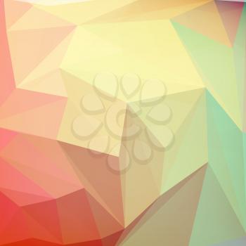 Vector illustration of colored abstract background. Triangular background
