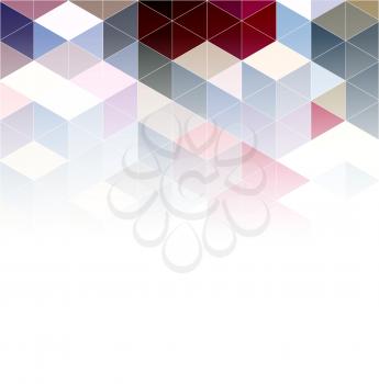 Abstract vector template design, brochure, Web sites, page, leaflet, certificate with colorful geometric triangular backgrounds