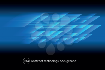 Abstract vector hi tech blue digital background with text