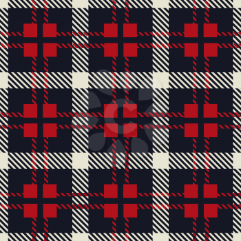 Glen checks fabric texture. Country check textures flannel vector graphic, abstract tartans masculine seamless pattern