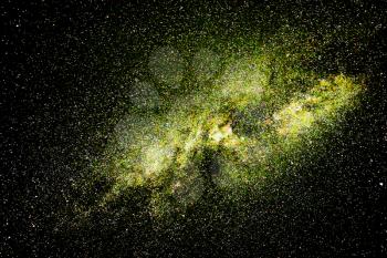 Starry night sky. The Milky Way, our the galaxy.