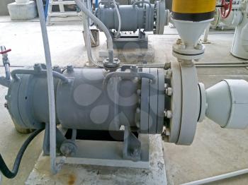 The pump for pumping hot products of oil refining. Equipment refinery.                             
