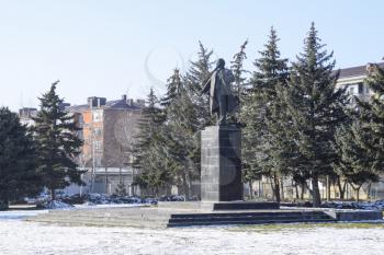 Monument to young Vladimir Ilyich Lenin Soviet communist leader