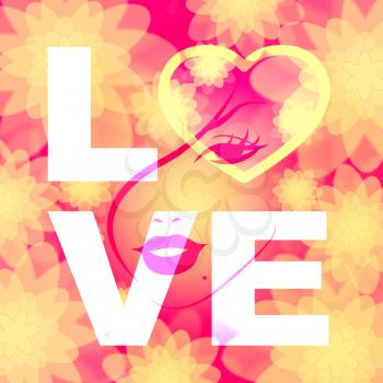 Love Heart Representings Compassion Fondness And Devotion