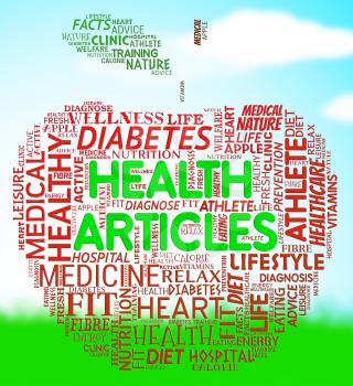 Health Articles Indicating Medicine Editorials And Magazines