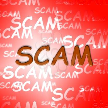 Scam Words Indicating Hoax Deception And Fraud