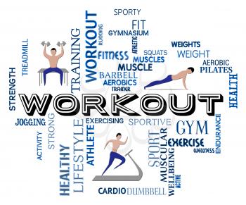 Workout Fitness Meaning Getting Fit And Training