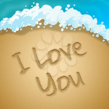 Love You Meaning Loving Passion 3d Illustration
