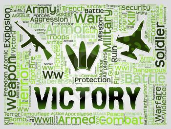 Victory Words Meaning Winning Battle And Victorious