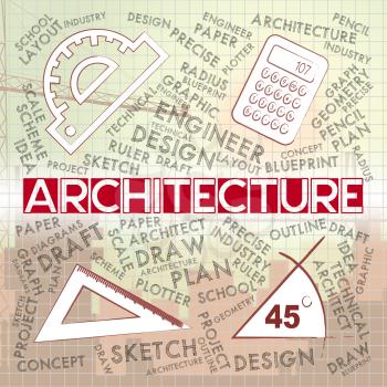 Architecture Drawing Representing Building Design And Plans