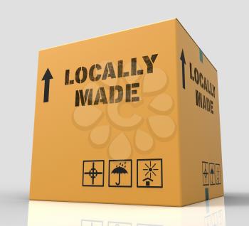 Locally Made Representing Local Merchandise 3d Rendering