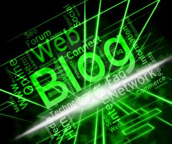 Blog Site Representing Www Weblog And Websites