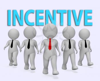Incentive Businessmen Representing Induce Rewards 3d Rendering