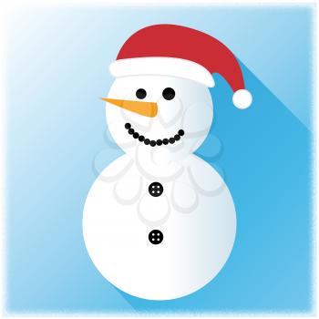 Snowman Icon Representing Merry Xmas Festive Celebration
