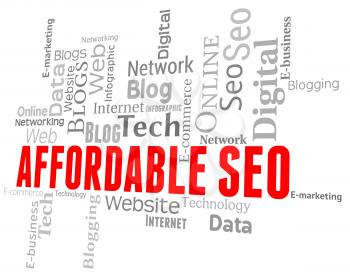 Affordable Seo Indicating Search Engines And Wordclouds
