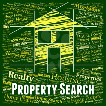 Property Search Representing Real Estate And Information