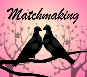 Matchmaking Doves Indicating Set Up And Heart