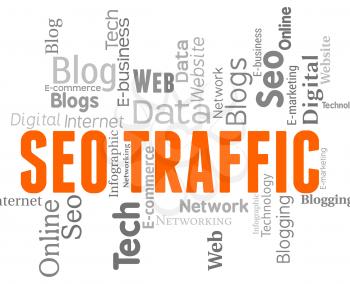 Seo Traffic Meaning Search Engine And Internet
