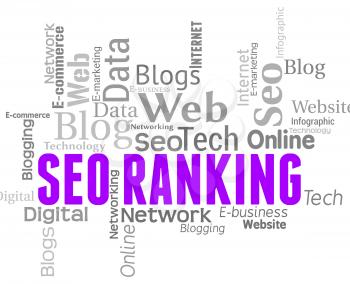 Seo Ranking Indicating Search Engine And Word