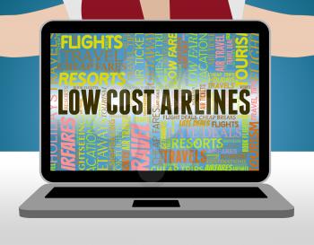 Low Cost Airlines Showing Fly Carriers And Save